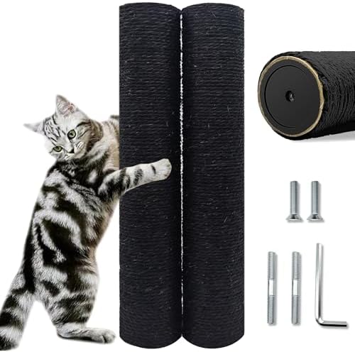 2PCS Gothic Cat Tree Replacement Post, 15.7in M8 Sisal Scratching Pole by SIYIPURR