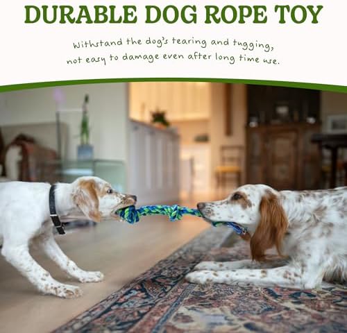 2 Pack Dog Rope Toy for Small Dogs, Durable Cotton Puppy Teething Toys - Image 4