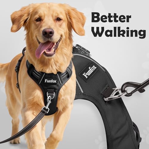 Funfox Dog Harness for X-Large Dog No Pull, Adjustable Pet Vest Harness - Image 2