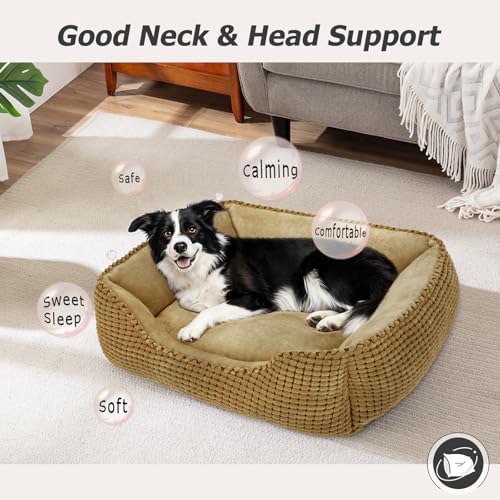 MIXJOY Dog Beds for Medium Dogs Washable, Rectangle Pet Bed Medium Size Dog - Image 7