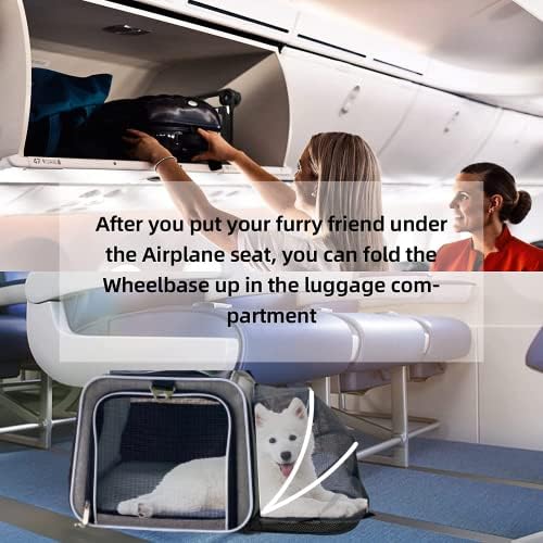 RUFF LIFE 101 Airline Approved Expandable Premium Pet Carrier on Wheels- Two - Image 6