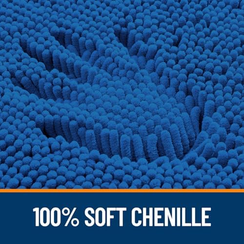 OLANLY Bathroom Runner Rugs 47x20, Extra Soft Absorbent Chenille Bath Rugs - Image 3