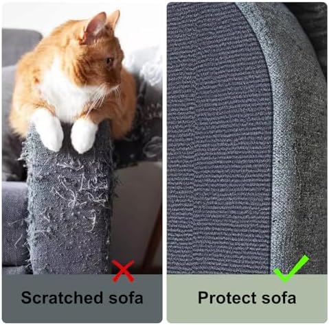 Cat Scratch Couch Furniture Protector, Self-Adhesive Scratch Pad - Image 3