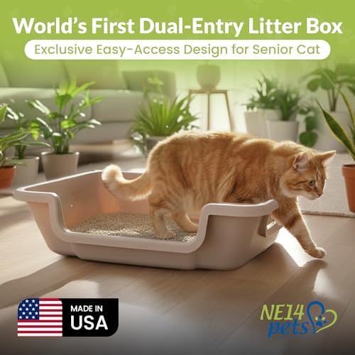 KittyGoHere 2.0 Easy Entry Cat Litter Box, 2 Pack Large Misty Gray - Image 7