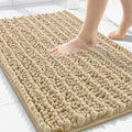 Smiry Bathroom Rugs 30X20, Extra Soft Rubber Backing Chenille Bath Mats by Smiry