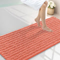 Smiry Bathroom Rugs 59X24, Extra Soft Rubber Backing Chenille Bath Mats by Smiry