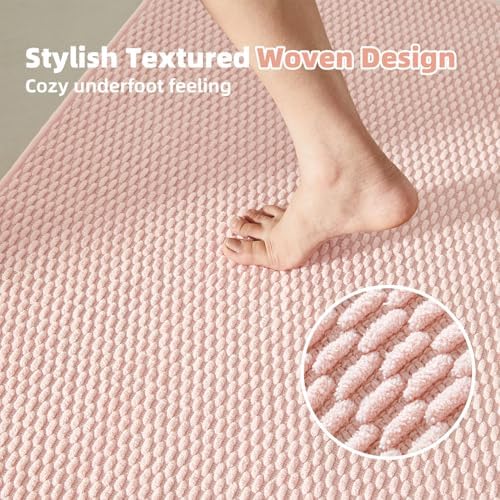 TYUU Bathroom Rugs Non Slip Washable, Super Absorbent Thin Bath Mat Quick Dry - Image 3
