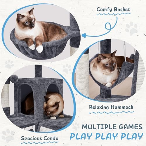 Yaheetech 40in Cat Tree for Indoor Large Cats - Image 3