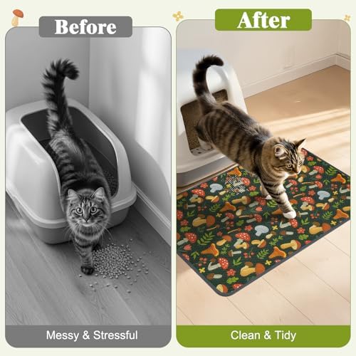 Unicorn Catcher 24X15in 2packCat Litter Mat Machine Washable Soft 3D Air Mesh - Image 5