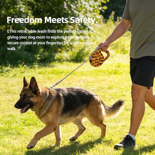 Retractable Dog Leash for Medium & Large Dogs up to 80 lbs, One-Handed Brake - Image 3