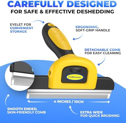 DakPets Stainless Steel Deshedding and Dematting Tool | Professional Pet - Image 3