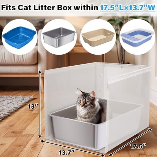 Litter Box Shield, Large Litter Box Splash Guard Without Leakage - Image 5