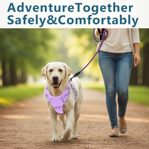 BARKBAY No Pull Dog Harness for Large Dogs, ID Tag Holder Dog Vest - Image 7