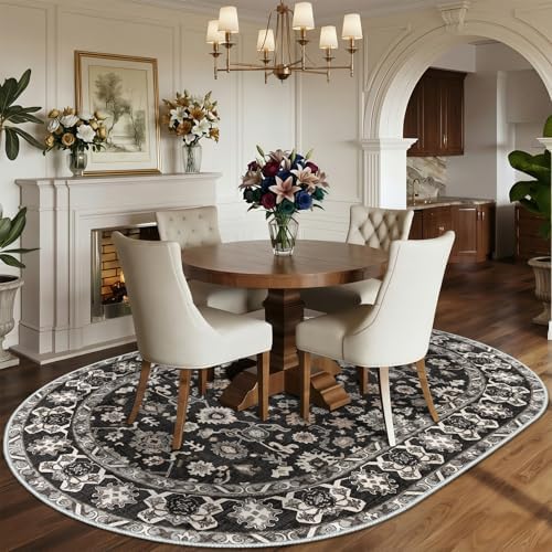 3x5 Oval Area Rug Washable Floor Mat - Image 3