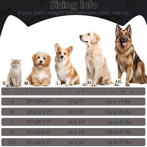 Extra Large Dog Beds, 36in Human Dog Anxiety Relief Comfort Bed - Image 2