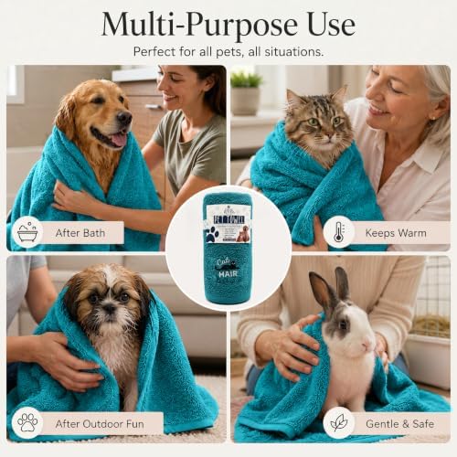 DAN RIVER Dog Towels for Drying Dogs & Cats 100% Cotton, 20x40'' - Image 3