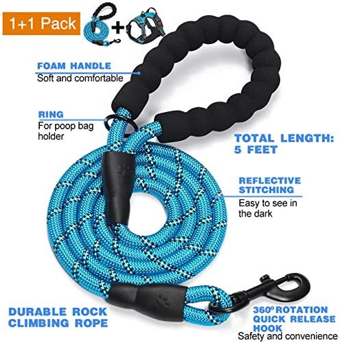 tobeDRI No Pull Dog Harness Adjustable Reflective Oxford Easy Control Medium - Image 3