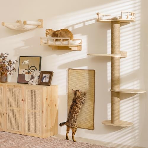 FUKUMARU Cat Wall Shelves, 4 in 1 Set by FUKUMARU