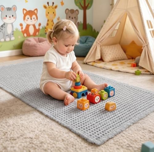 ILANGO Upgraded Waffle Bath Rug 24x72, Super Absorbent Non Slip Bath Mat - Image 4