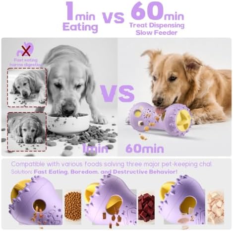 Treat Dispensing Dog Toys, Interactive Adjustable Dog Toy to Keep Them Busy - Image 3