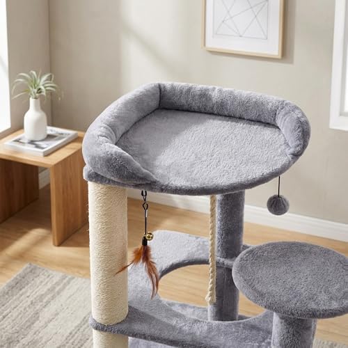 AIWIKIDE 31.5 Inch Cat Tree for Indoor Cats, Sisal Scratching Posts and Private - Image 3