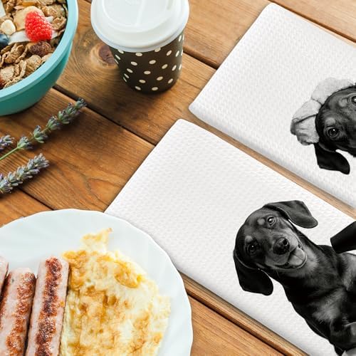 Dog Kitchen Towels Decor Set of 2 - Image 4