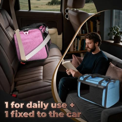 YUDODO 2 Packs 25 lbs Soft Sided Pet Carrier - Image 5
