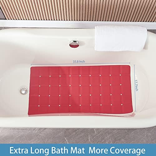 Webos Foldable Silicone Bathtub Mat: Jumbo Size Heavy Duty Safety Bath Mat - Image 2