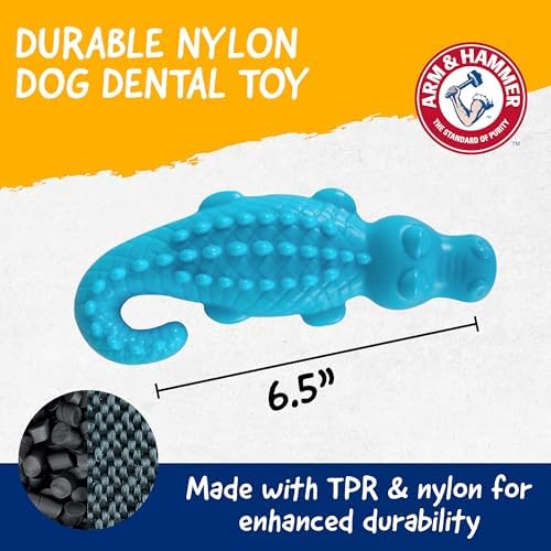Arm & Hammer Nubbies Gator Dog Dental Chew Toy, Mint Flavor - Image 6