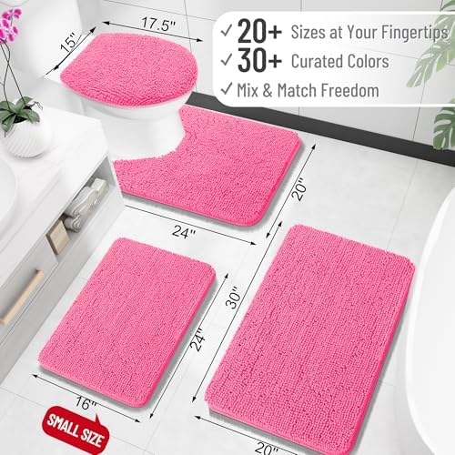 OLANLY Large Bathroom Rugs 50x30, Extra Soft Absorbent Chenille Bath Rugs - Image 2