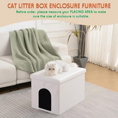MEEXPAWS Cat Litter Box Enclosure Furniture Odor Control - Image 5