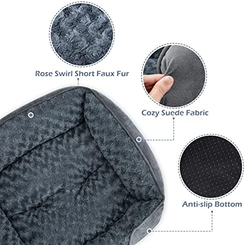 INVENHO Large Dog Bed for Large Medium Small Dogs, Rectangle Washable - Image 4