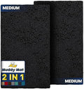 Muddy Mat® 2-Piece Black Medium 30"X19" AS-SEEN-ON-TV Highly Absorbent by MuddyMat%C2%AE