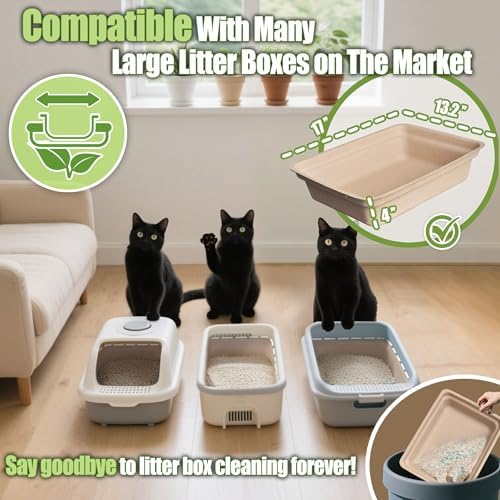 Disposable Litter Box for Cats Large: 2/4/6/8-Pack 17.5X 13.5in Leak-Proof - Image 5