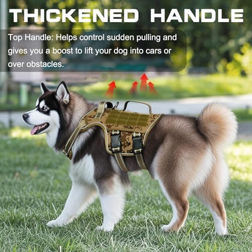 Dog Harness for Large Dogs, No Pull Tactical Vest - Image 2