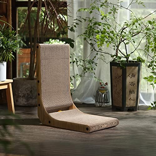 FUKUMARU Cat Scratcher, 18.7 Inch L Shaped Cat Scratch Pad Wall Mounted - Image 6