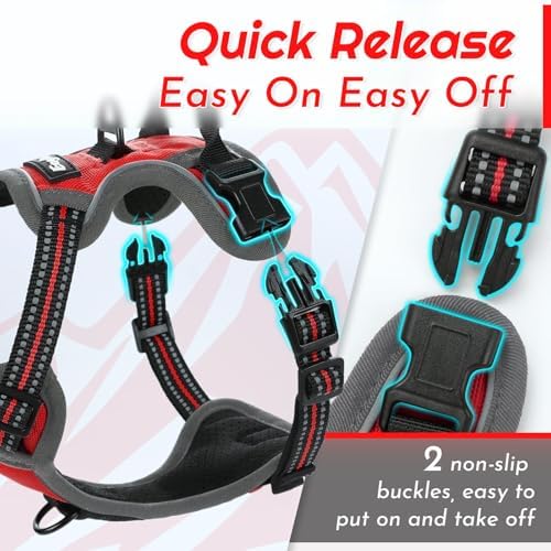 Eagloo Dog Harness for Small Dogs, No Pull Pet Vest - Image 6