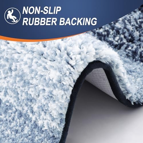 OLANLY Bathroom Runner Rug 59x20, Extra Soft Absorbent Microfiber Bath Rugs - Image 4