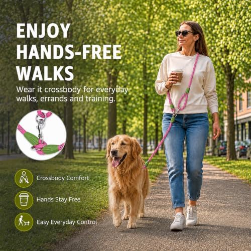 Hands Free Dog Leash Crossbody Dog Running Leash Handsfree Pet Rope - Image 2