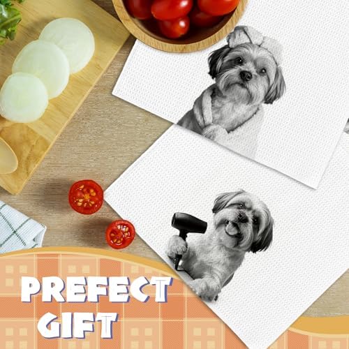 Dog Kitchen Towels Decor Set of 2 - Image 5