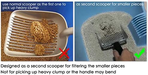 DS. DISTINCTIVE STYLE Cat Litter Scoop Deep Shovel Metal Sifter - Image 3