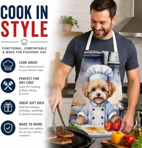 Caroline's Treasures Maltipoo The Chef Apron Cooking Kitchen Server Baking - Image 2