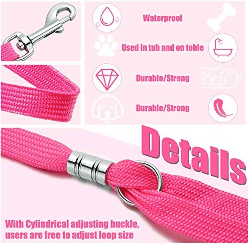 Boao 9 Pcs Pet Grooming Loop Adjustable Nylon Restraint - Image 4