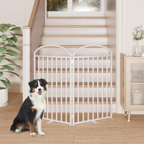 SNUOWU 2 Panels Full Matel Freestanding Dog Gates - Image 4