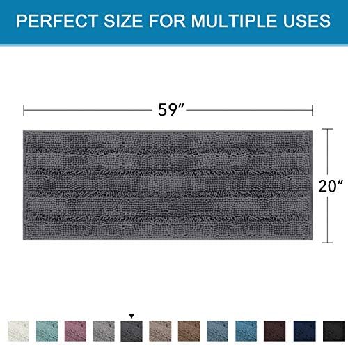 H.VERSAILTEX Bathroom Rugs Bath Mat Runner Rug Non Slip Kitchen Rug Extra Long - Image 2