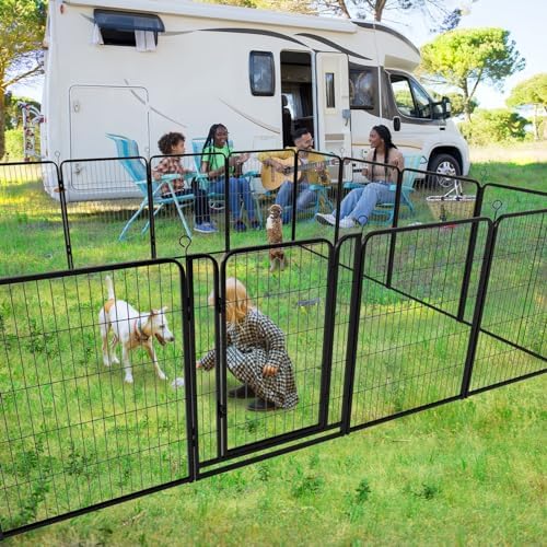 Kfvigoho Dog Playpen Outdoor Extra Wide 12 Panels Heavy Duty Dog Fence 40" - Image 4