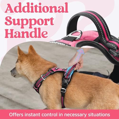 rabbitgoo Dog Harness Medium Sized, No Pull 3 Buckles Easy On & Off - Image 4