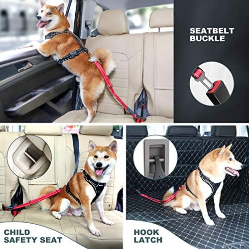 IOKHEIRA Dog Seat Belt 3-in-1 Car Harness - Image 6