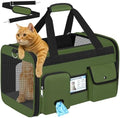 HUANLANG Large Cat Carrier Soft Sided Travel Pet Carrier Airline Approved by HUANLANG
