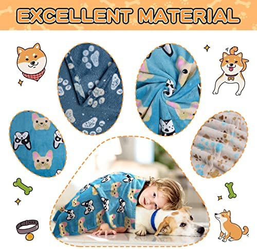 Rezutan Blanket for Large Dogs & Cats Soft Reversible Cute Paw 40"x31" - Image 4